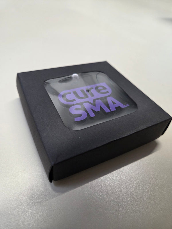 Cure SMA Beveled Round Glass Ornament