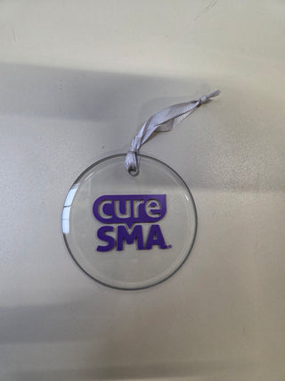 Cure SMA Beveled Round Glass Ornament
