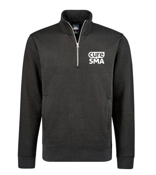 Cure SMA Black Quarter Zip Pullover