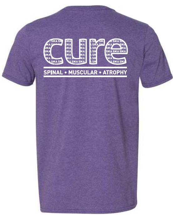 Heathered Purple Unisex V-Neck Tee