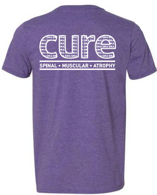 Heathered Purple Unisex V-Neck Tee