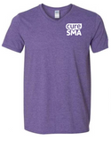Heathered Purple Unisex V-Neck Tee