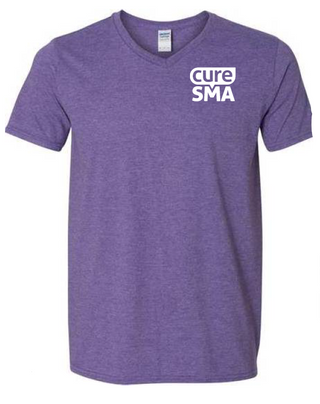 Heathered Purple Unisex V-Neck Tee