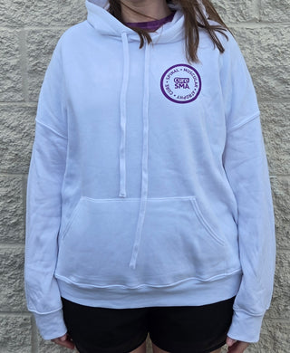 Cure SMA Unisex White Pullover Hoodie