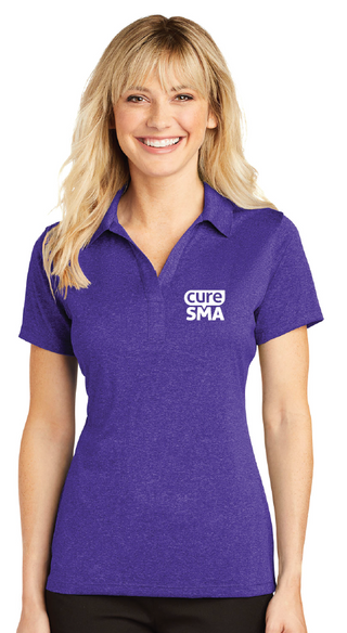 Women’s Heathered Purple Performance Polo