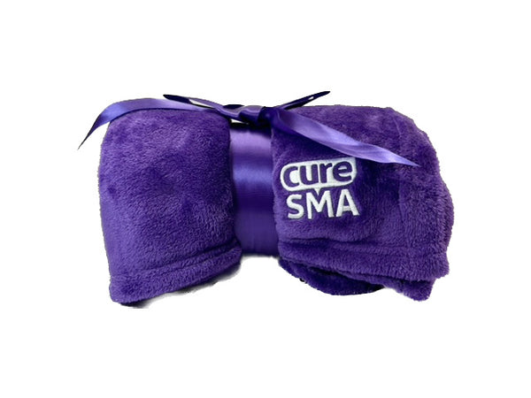 Cure SMA Embroidered Plush Blanket